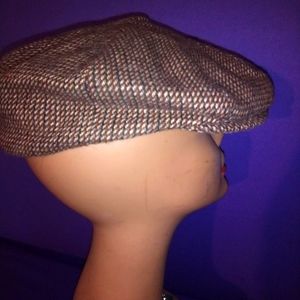 Original Weatherproof Micro Hound's-Tooth Paperboy Cabbie Hat Cap Men's Medium